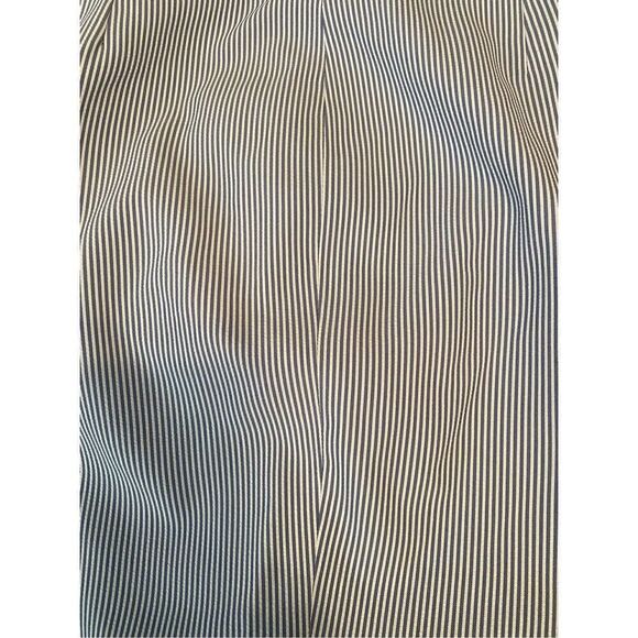 Seersucker Pants by Kasper Lined Set-In Waist Sz. 8 Blue/White Preppy Classic - Picture 10 of 10